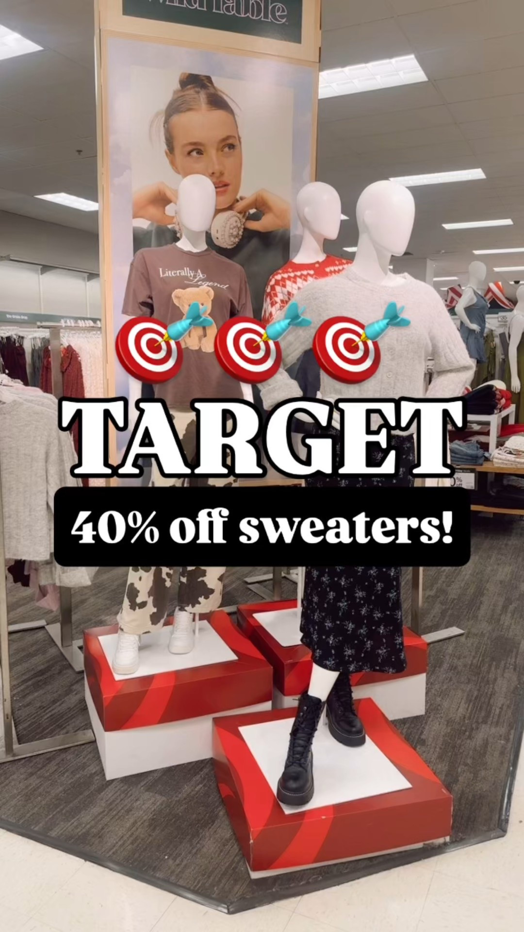 I’ve been waiting for this sale!!! 🎯 40% off sweaters with Target Circle! Saw these in store and LOVED them! Which are you snagging?!!



#targetrun #targetdeals #targetstyle #targetsweaters #dealoftheday #sweaterweather