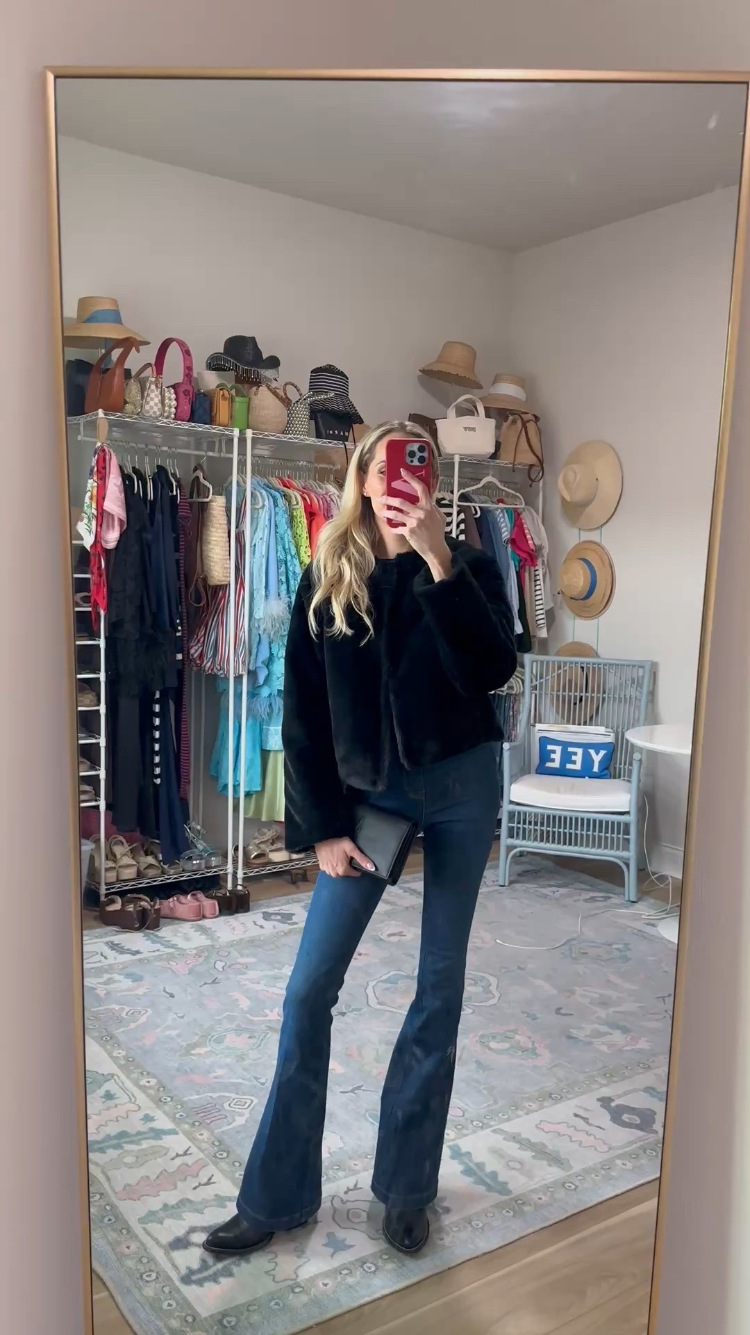 A polished winter outfit built from Bloomingdale’s: faux-fur cropped coat, Spanx high-rise denim, and the iconic YSL envelope crossbody. This combo works for holiday outfits, Christmas events, city nights, and elevated everyday looks. Linking my full look plus the top-searched seasonal pieces everyone’s loving on LTK. 

#LTKHoliday #LTKgrwm #LTKootd