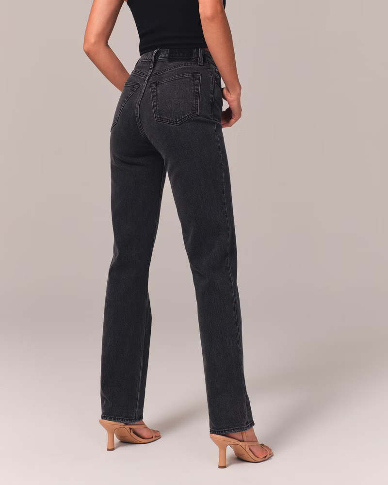 Women's Ultra High Rise 90s Straight Jean | Women's Bottoms | Abercrombie.com | Abercrombie & Fitch (US)