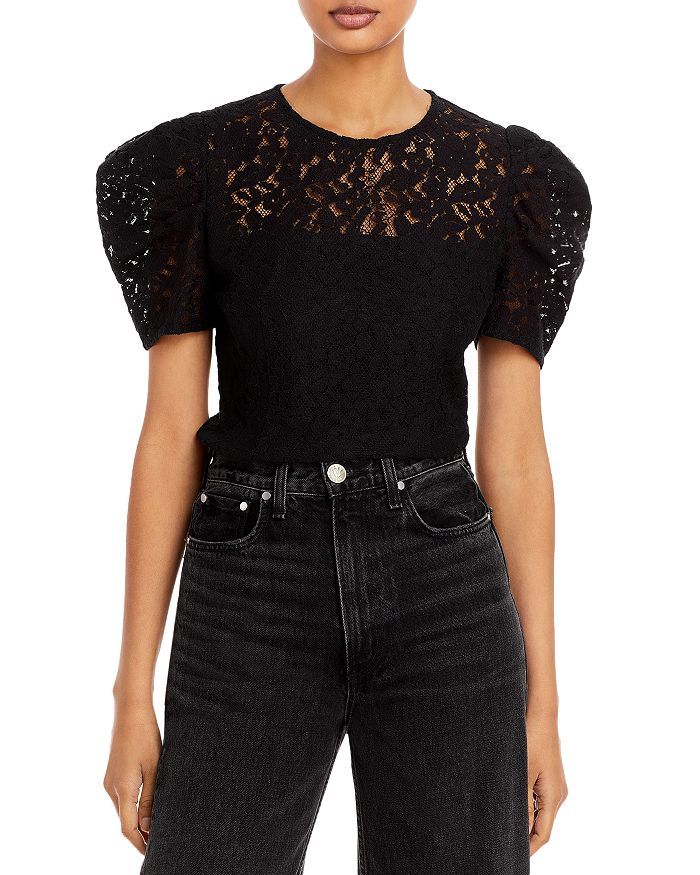 Lace Puff Sleeve Blouse - 100% Exclusive | Bloomingdale's (US)