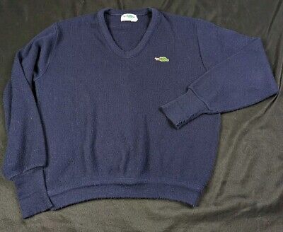 Vintage Sears Braggin Dragon V Neck Lightweight Sweater Blue Size L  | eBay | eBay US