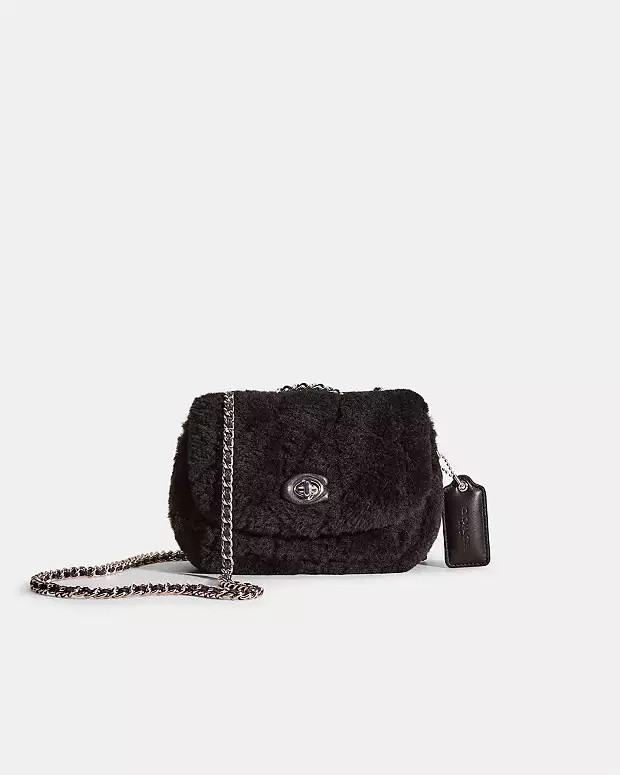 Restored Pillow Madison Shoulder Bag 18 In Shearling With Quilting | Coach (US)