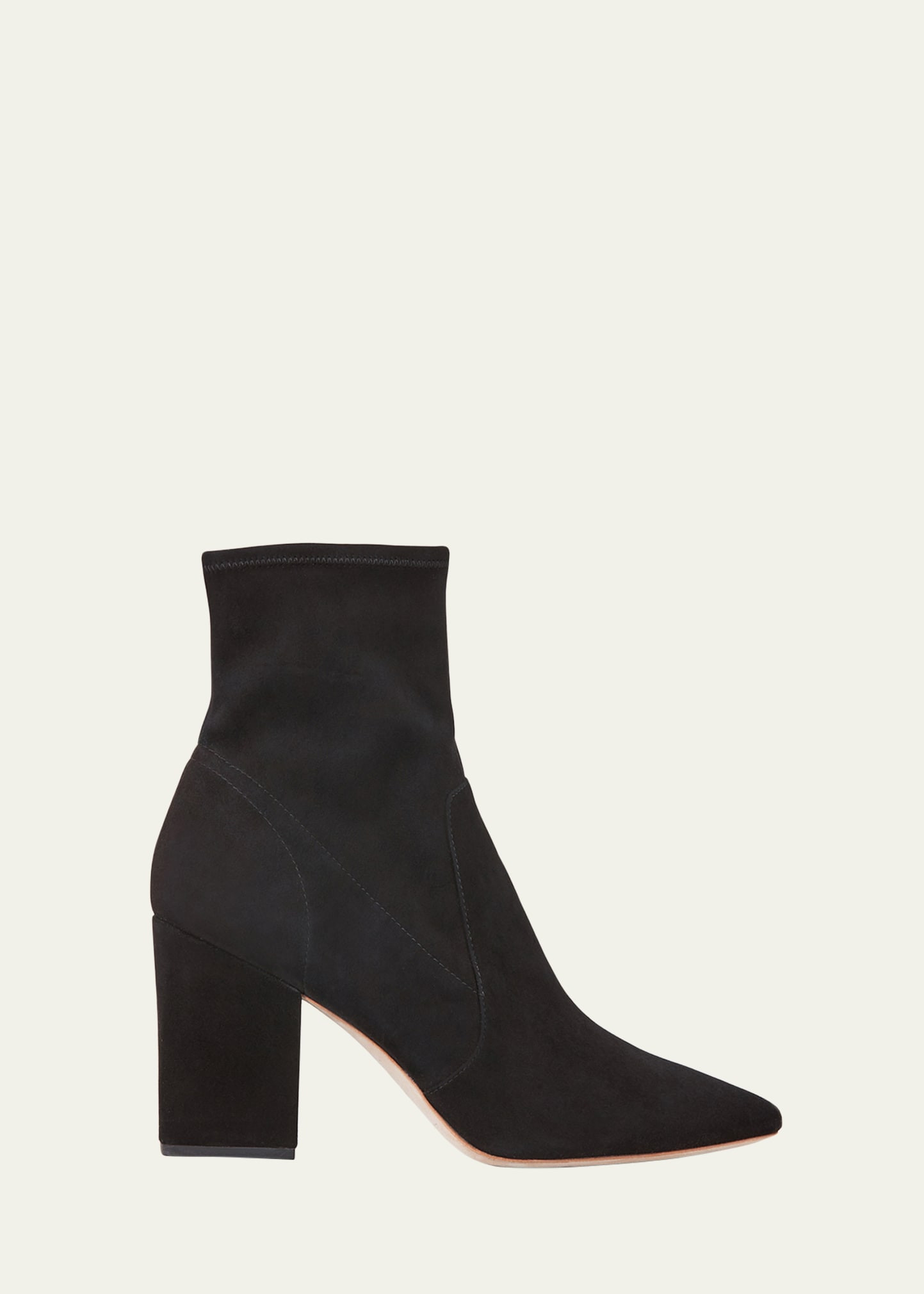 Loeffler Randall Isla Suede Chunky-Heel Boots | Bergdorf Goodman