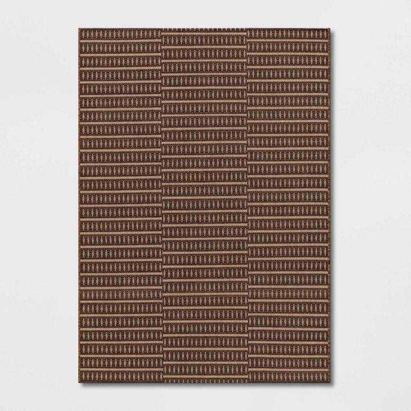 Shifted Geo Stripe Outdoor Rug Tan - Project 62™ | Target