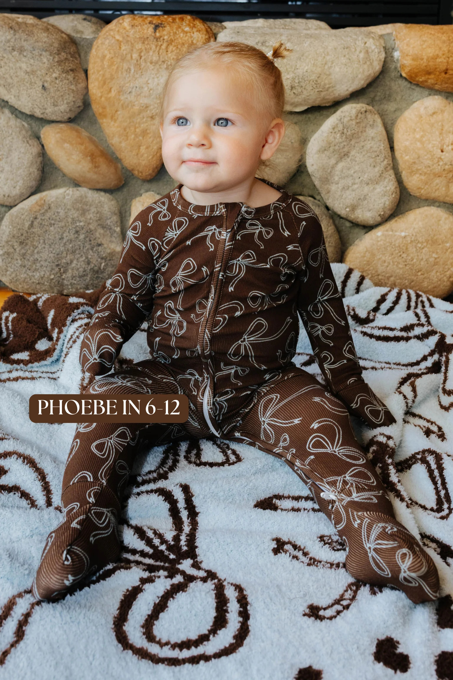 Baby Bow Zip Pajamas | Staykation