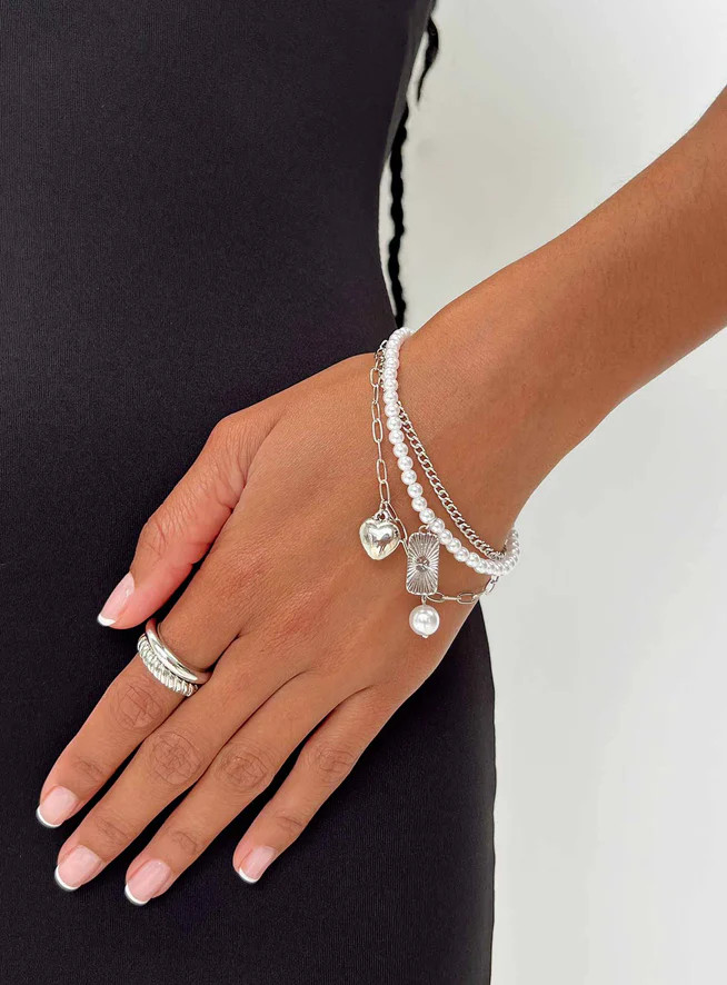 Daintree Charm Bracelet Silver | Princess Polly US