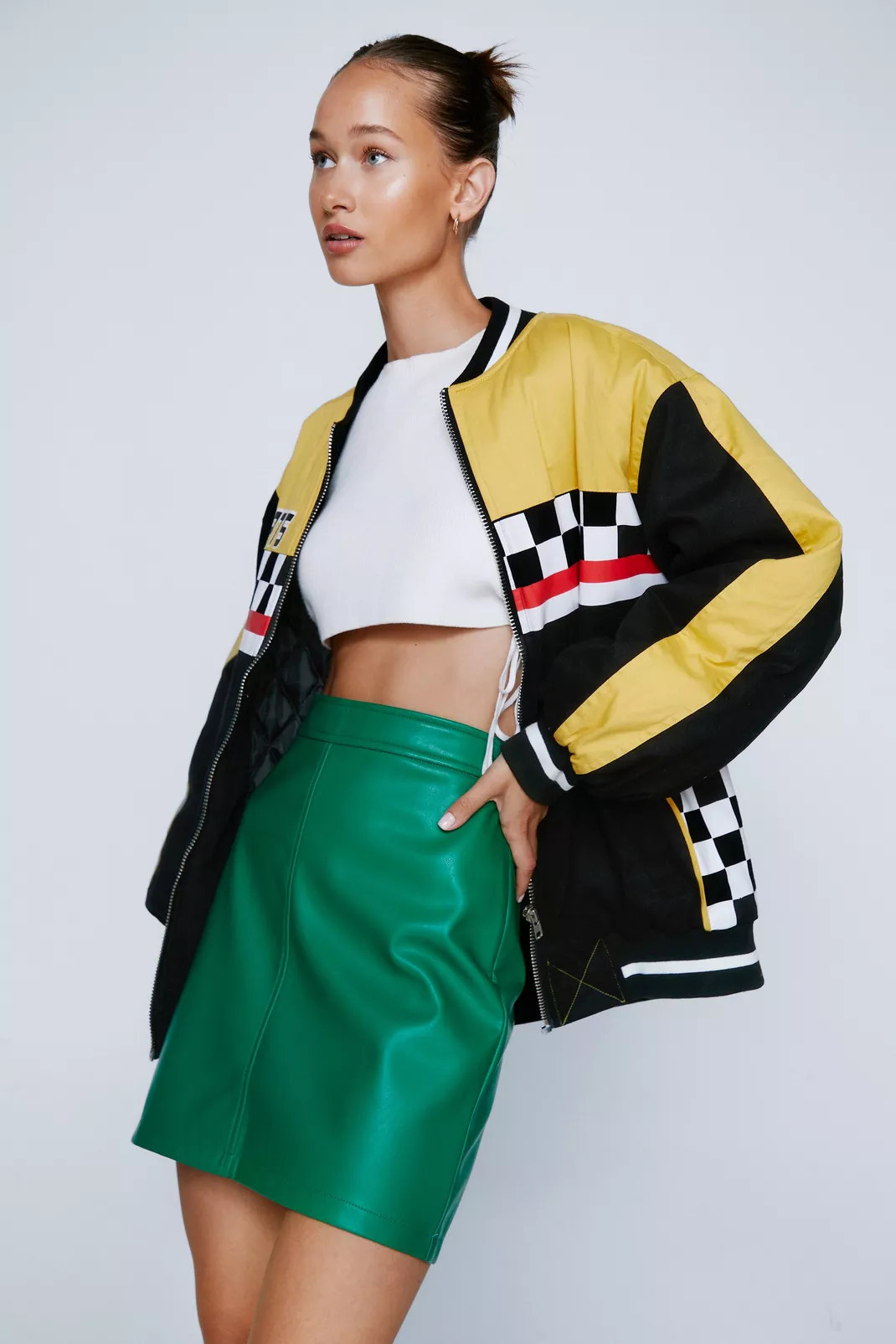 Faux Leather Mini Pelmet Skirt | Nasty Gal (US)