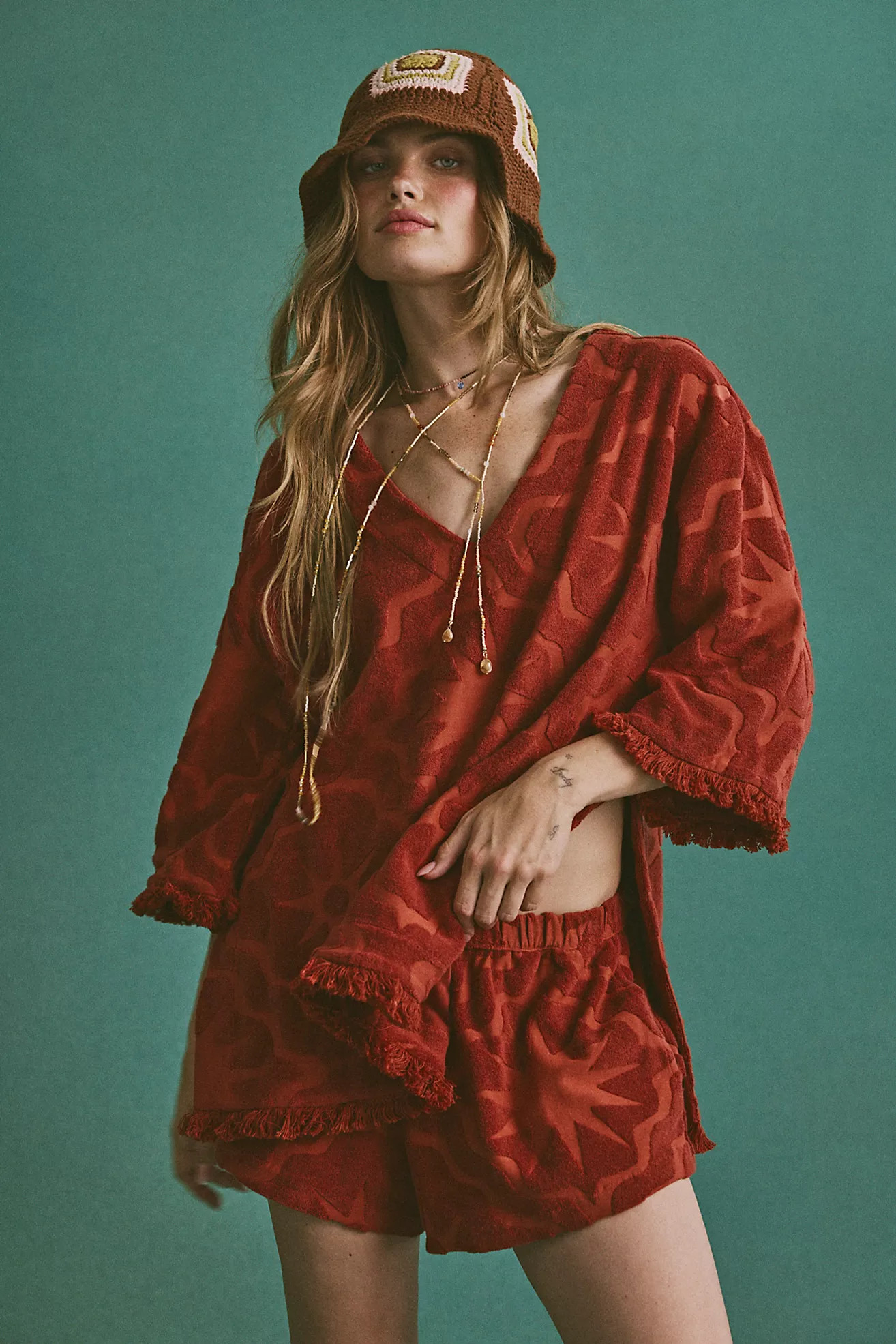 Matthew Williamson x Free People  Retro Sunbeam Towel Short Set | Free People (Global - UK&FR Excluded)