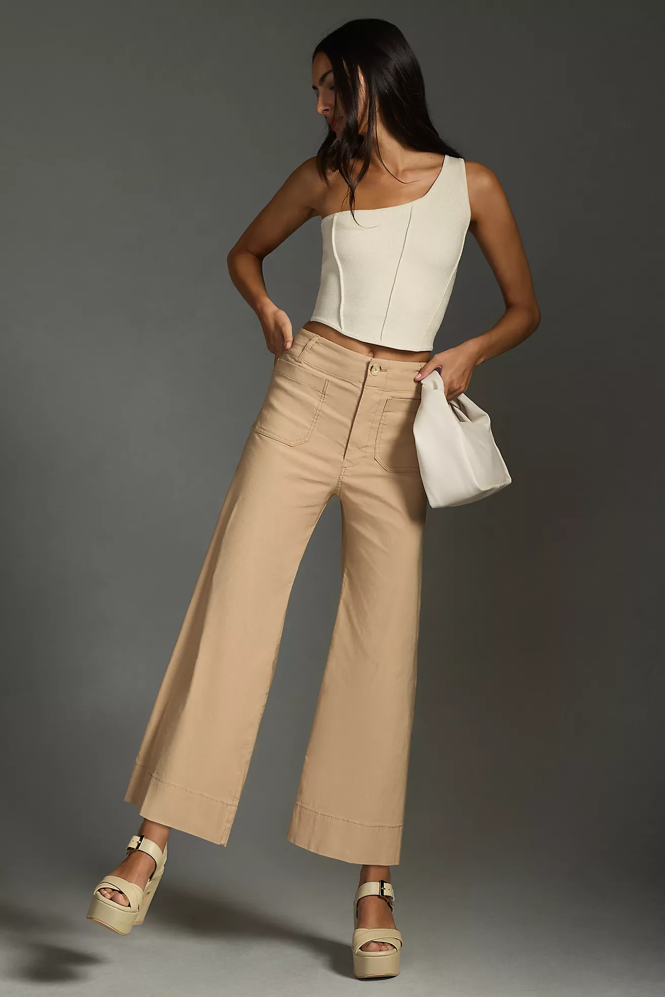 The Colette Cropped Wide-Leg Pants by Maeve | Anthropologie (US)