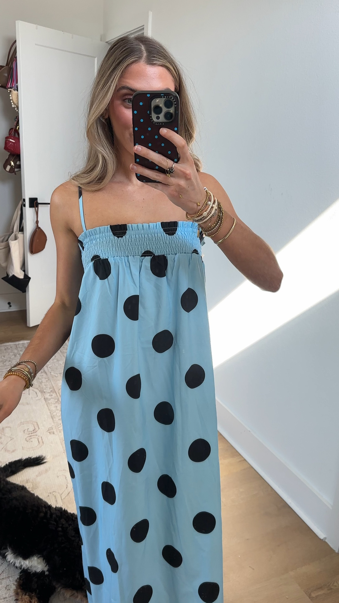 Amazon size small Wenrine Womens Summer Polka Dot Maxi Dress Casual Spaghetti Strap Smocked Loose Vacation Beach Dresses with Pockets

#LTKSaleAlert #LTKSeasonal #LTKootd