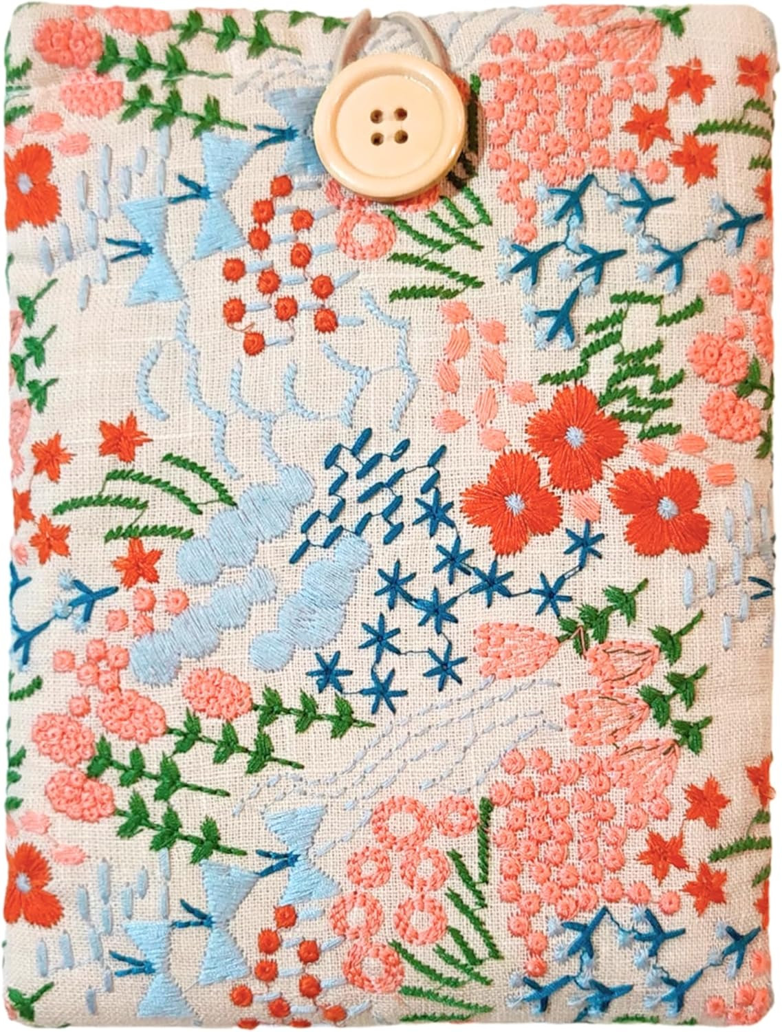 Embroidered Floral Kindle Sleeve - Compatible with Paperwhite/Basic (6''), Paperwhite (6.8''), Si... | Amazon (US)