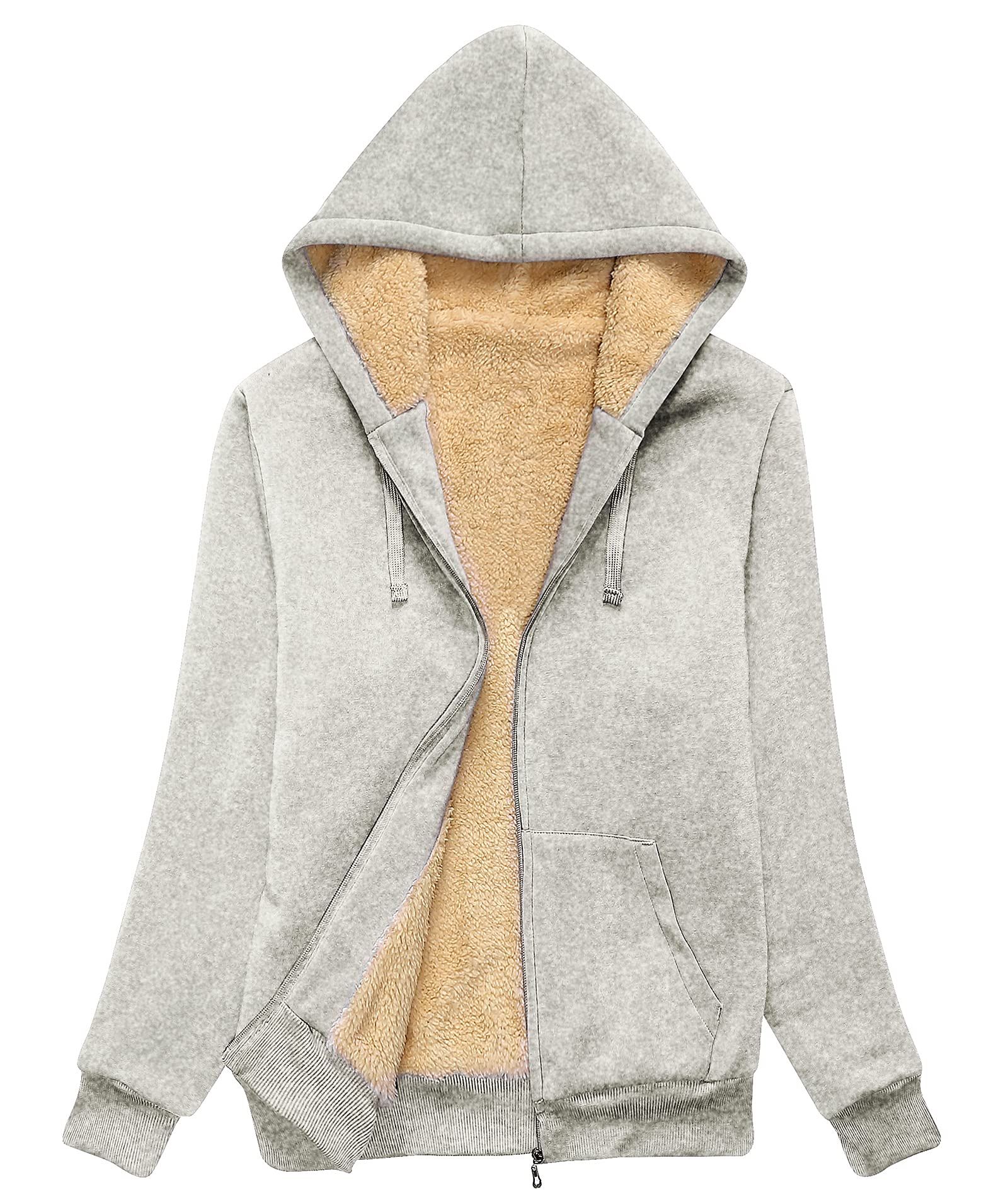 SWISSWELL Hoodies for Women Winter Fleece Sweatshirt - Full Zip Up Thick Sherpa Lined | Amazon (US)