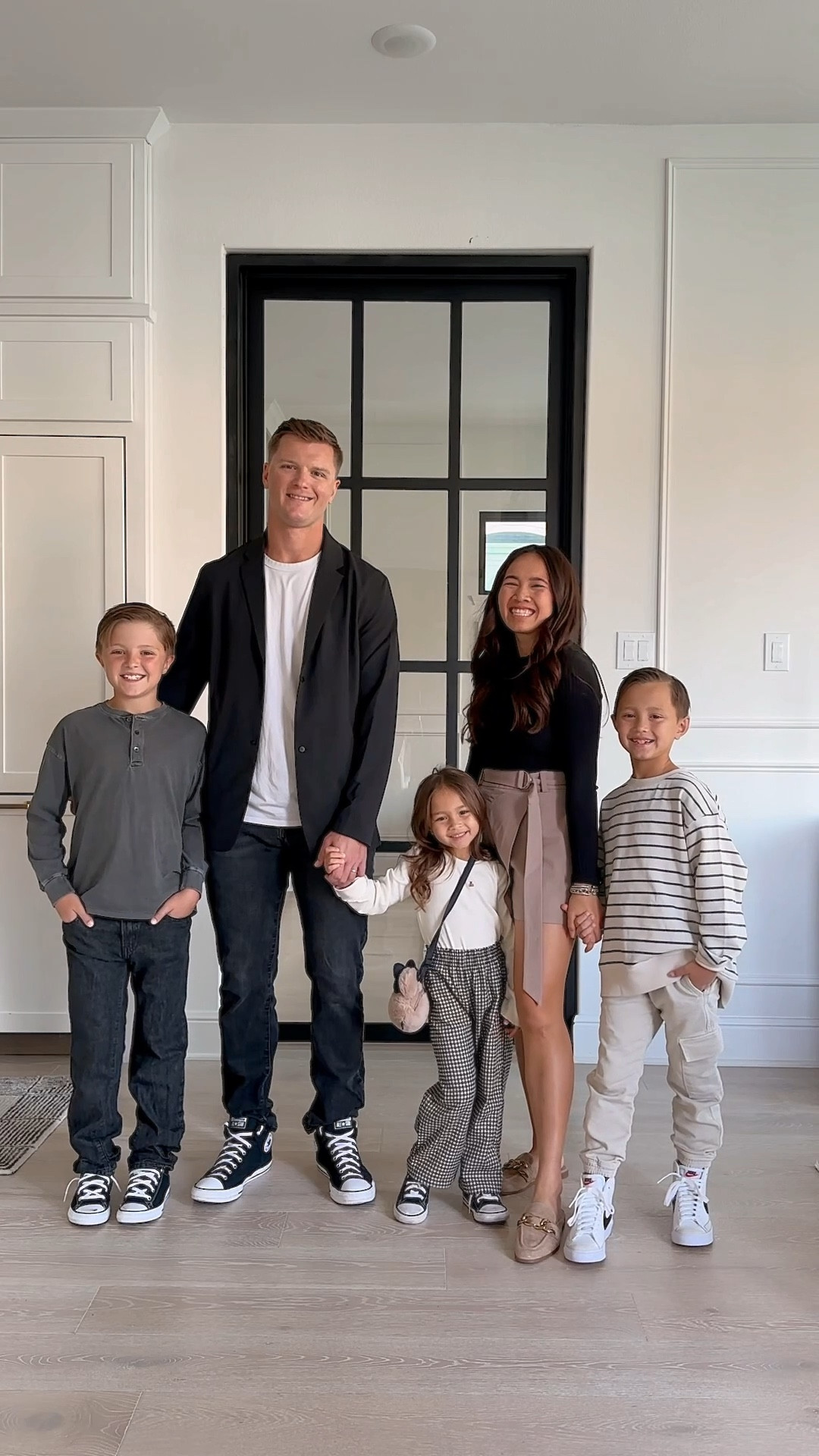 Neutral family outfits for fall! 
🍁 Abercrombie skirt runs TTS
🍁 Lululemon Blazer in black runs TTS 

#LTKkids #LTKfamily #LTKunder50