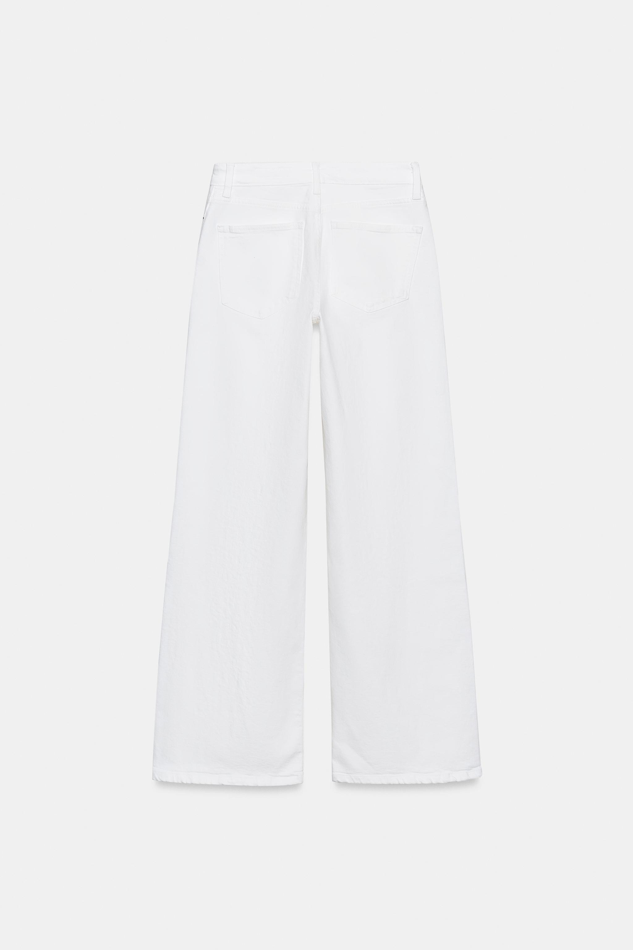 ZW COLLECTION HIGH-WAIST WIDE LEG JEANS | Zara US