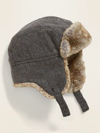 Herringbone Tweed Trapper Hat for Baby | Old Navy (US)