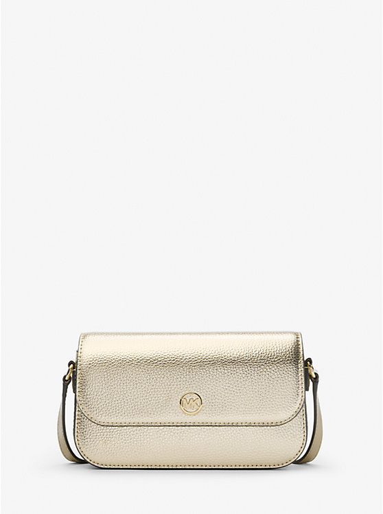 Jet Set Travel Small Metallic Leather Crossbody | Michael Kors US