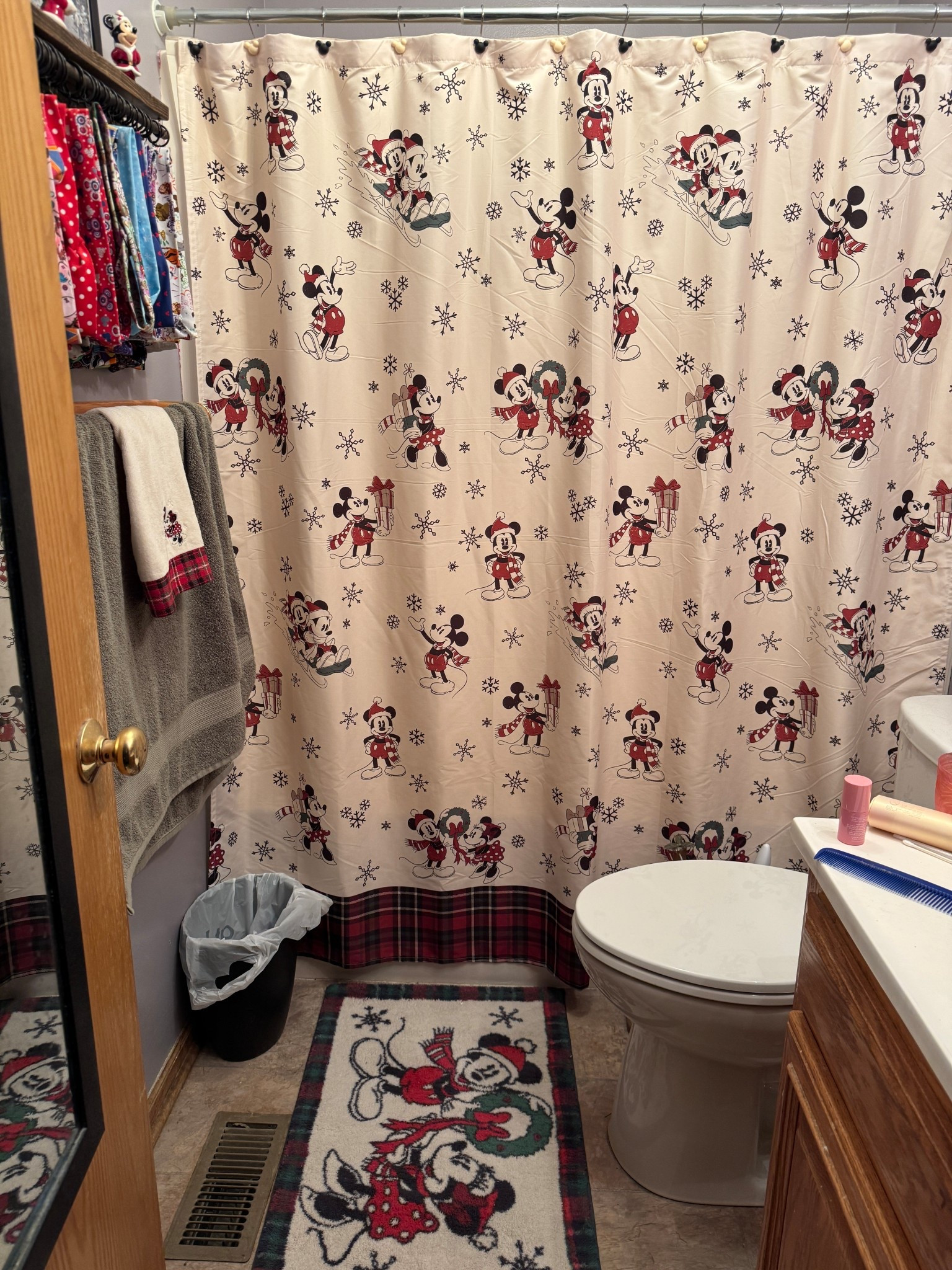 Disney Christmas bathroom. I love how this all came together!!

#LTKHoliday #LTKCyberWeek #LTKSeasonal