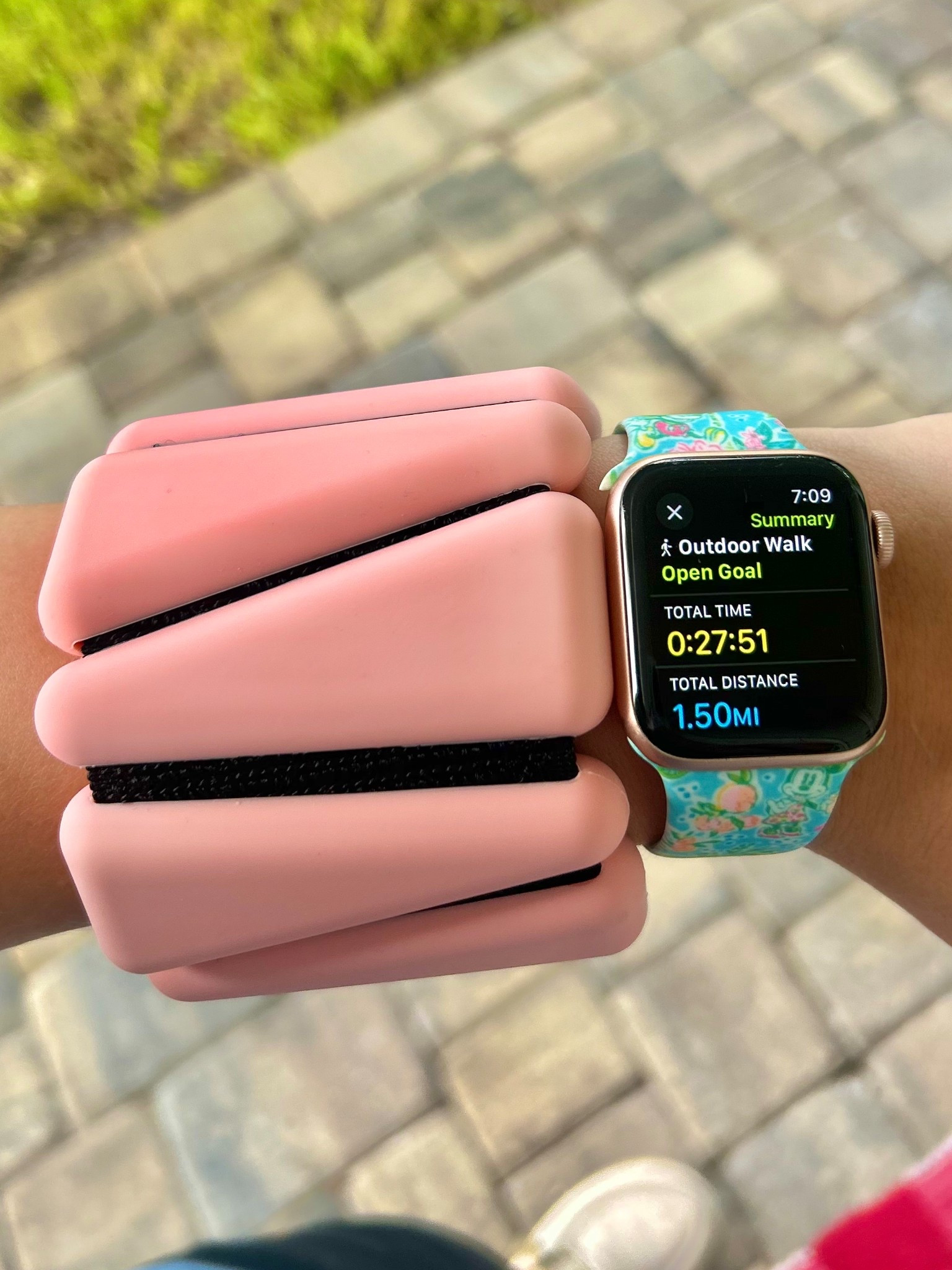 I love adding these 1lb arm weights for my walks! Mine came from Marshall’s, but here’s a set that’s almost exactly the same! 