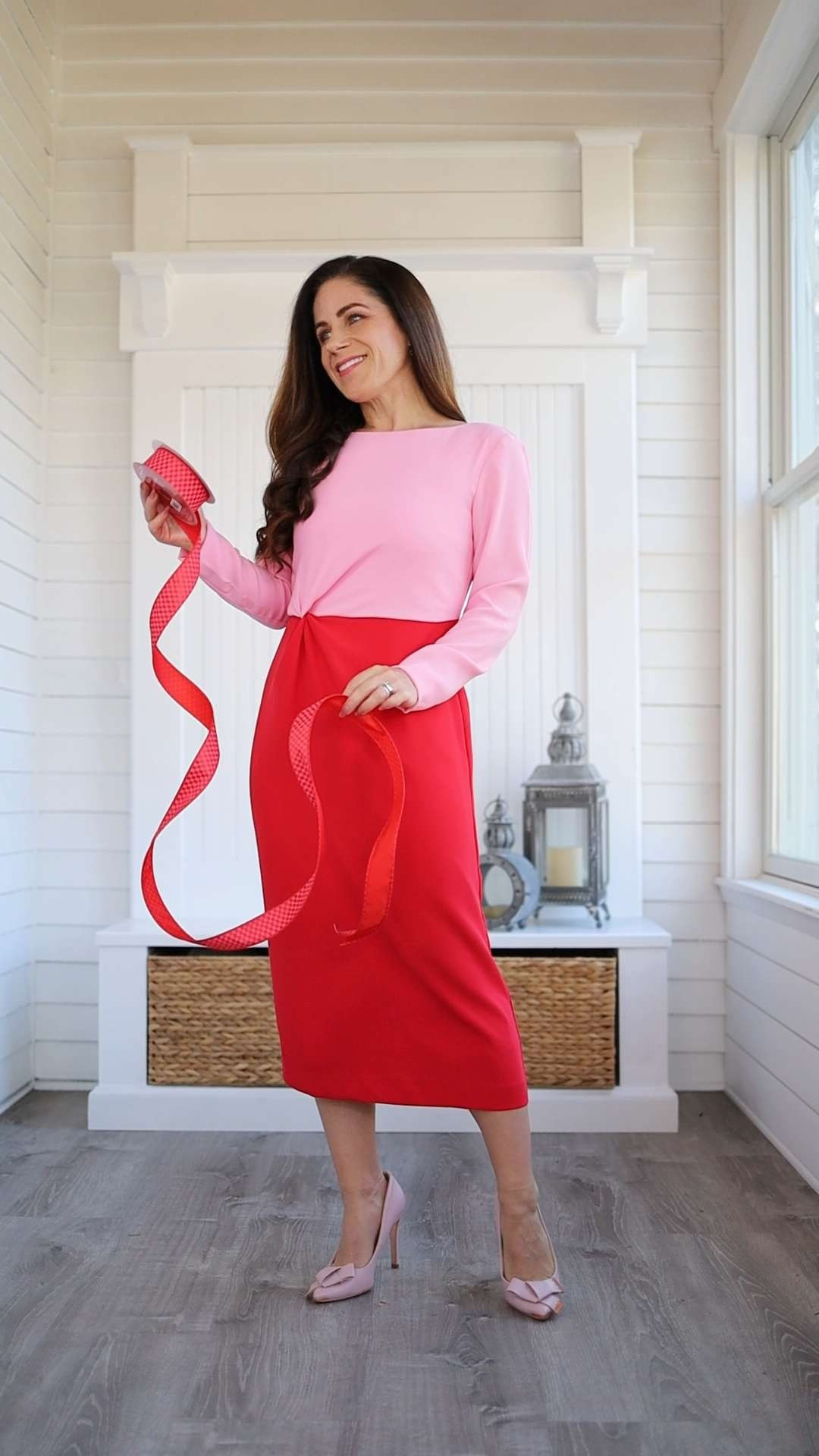 Joyful dressing for the holidays with unexpected festive colors! This two-tone Ann Taylor piece comes in petite sizing. There's also a black and white version. A great party dress for the Christmas season and into Valentine's Day. Love the knotted detail at the waistline, flatters your frame.

50% off right now - as are Ann Taylor's other holiday styles. Linking my favorites below! 

 #LTKHoliday #LTKSaleAlert #LTKPetite