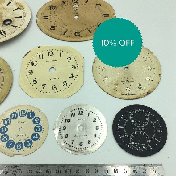 Clock Parts  Lot of Vintage Clock Faces Steampunk Craft - Etsy | Etsy (US)
