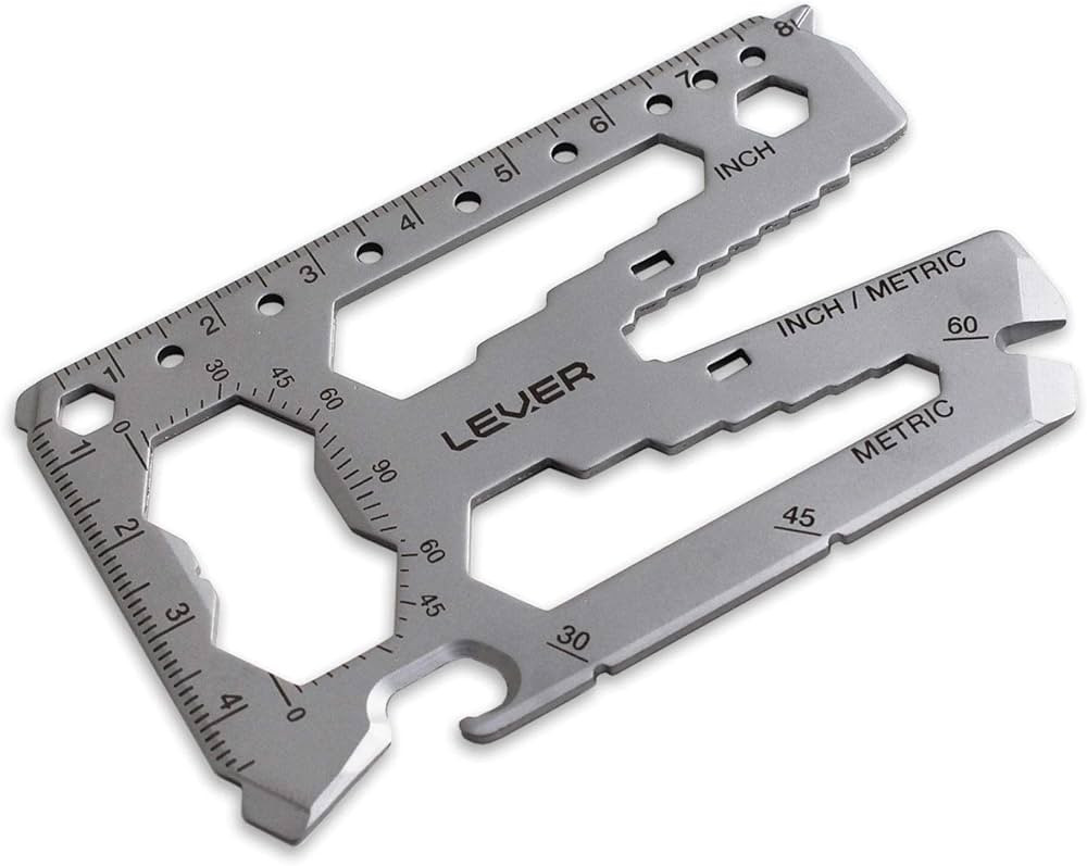 Lever Gear Toolcard Pro - 40 in 1 Credit Card Multitool. Slim, Minimalist Survival Card Wallet To... | Amazon (US)
