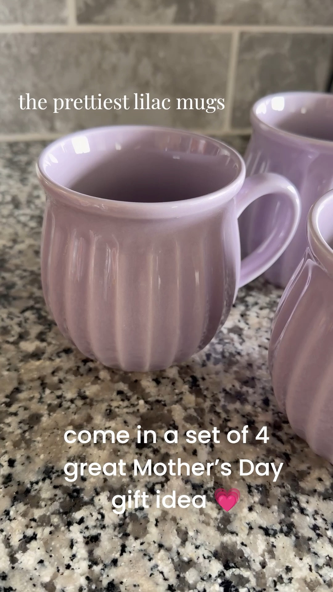 Beautiful simple lilac mugs. Would make a great gift for Mom. Comes in a set of 4.  


coffee, Mother’s Day

#LTKMothersDay #LTKmomlife #LTKmorningroutine