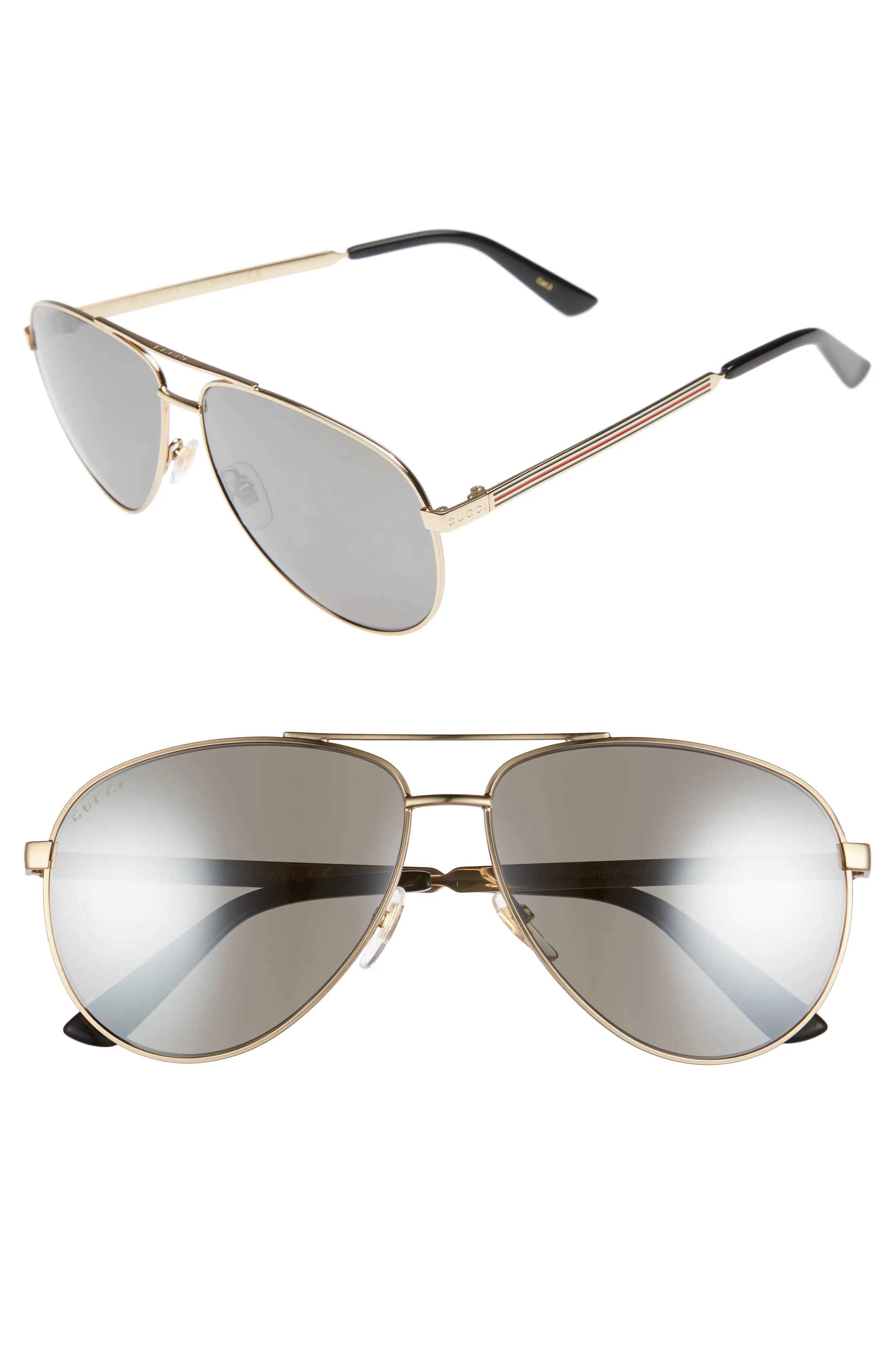 61mm Polarized Aviator Sunglasses | Nordstrom