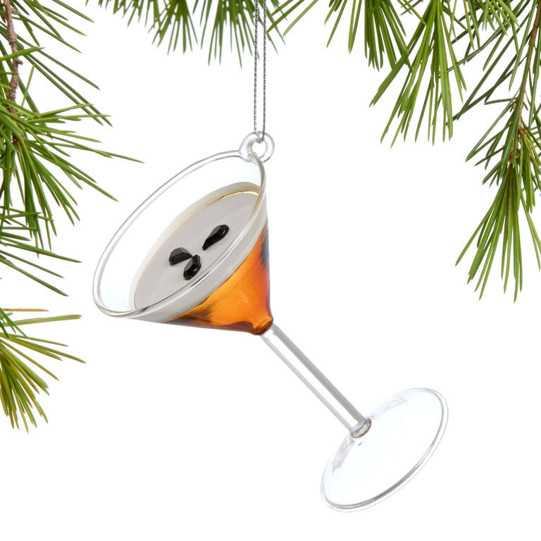 Glass Espresso Martini Ornament | World Market