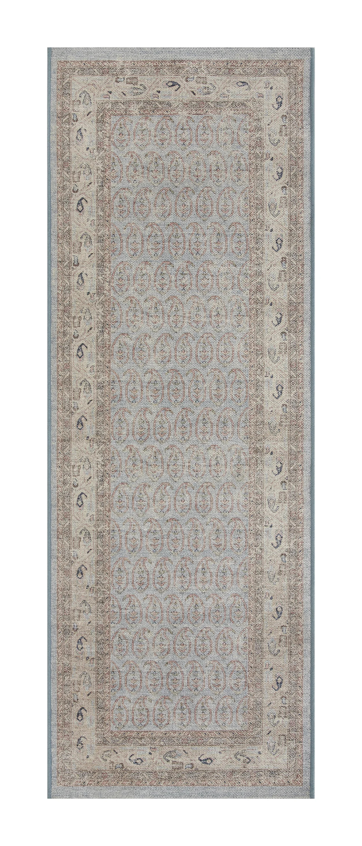 Better Homes & Gardens Blue Paisley Indoor 2.5' x 7' Runner Rug | Walmart (US)