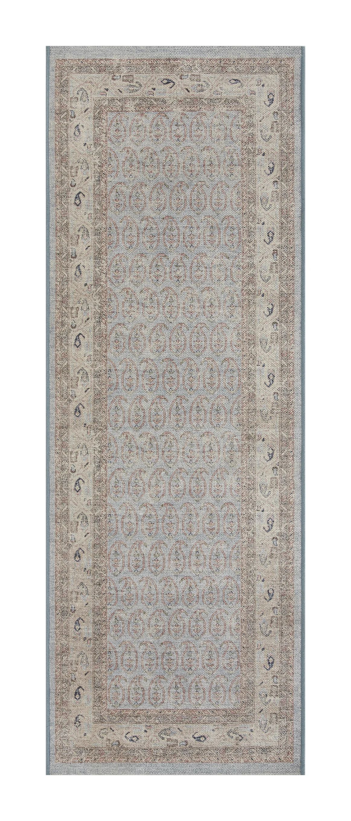 Better Homes & Gardens Blue Paisley Indoor 2.5' x 7' Runner Rug - Walmart.com | Walmart (US)