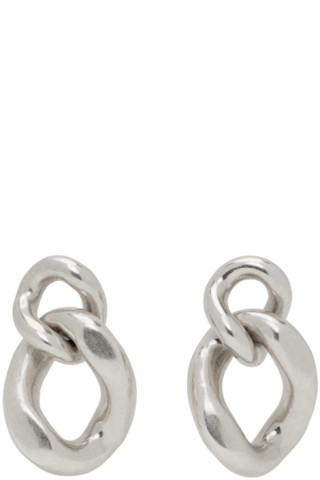 Isabel Marant - Silver Links Earrings | SSENSE