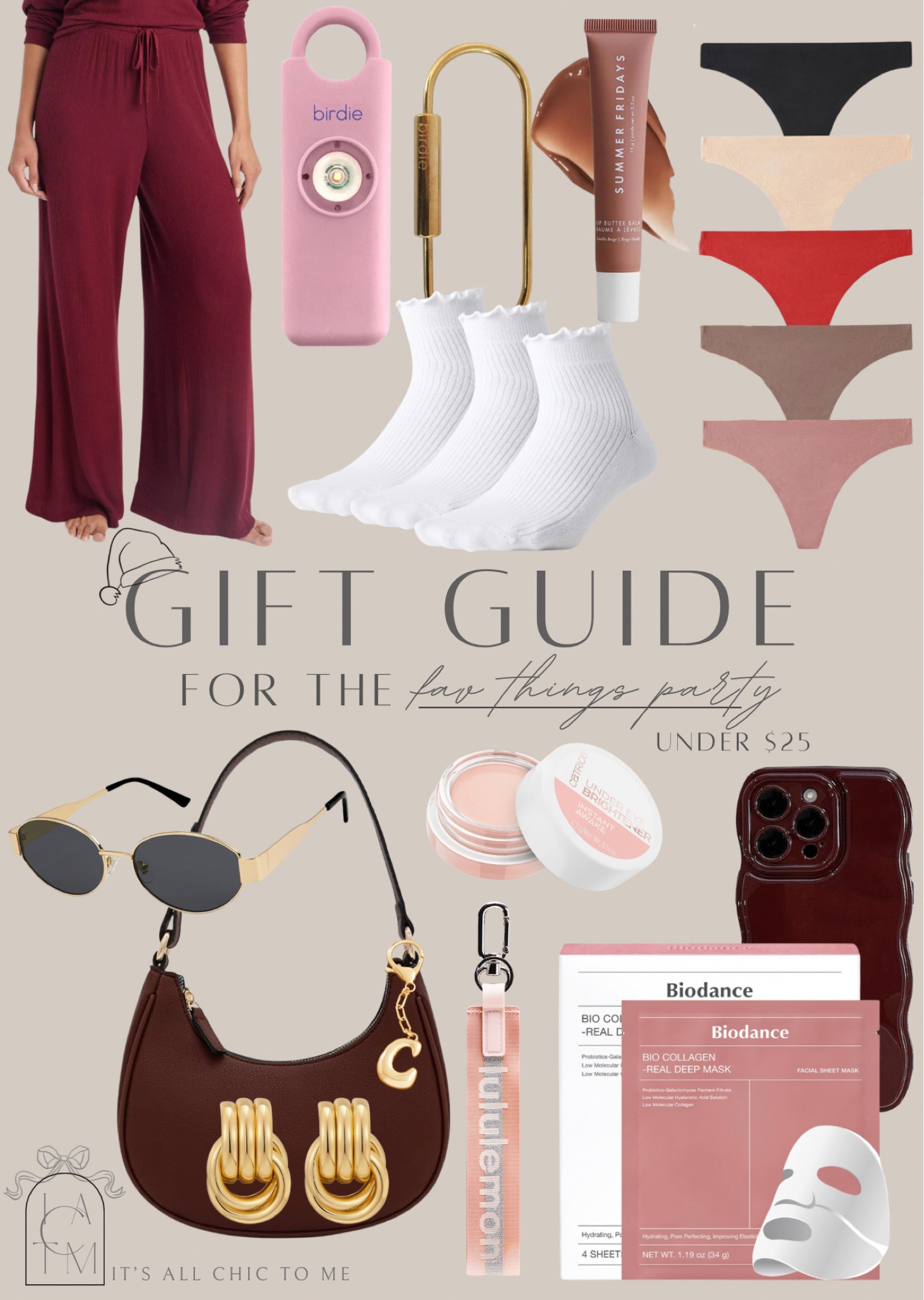 Favorite things under $25 Christmas party ideas, gift guide, fav things, white elephant 

#LTKBeauty #LTKHoliday #LTKGiftGuide