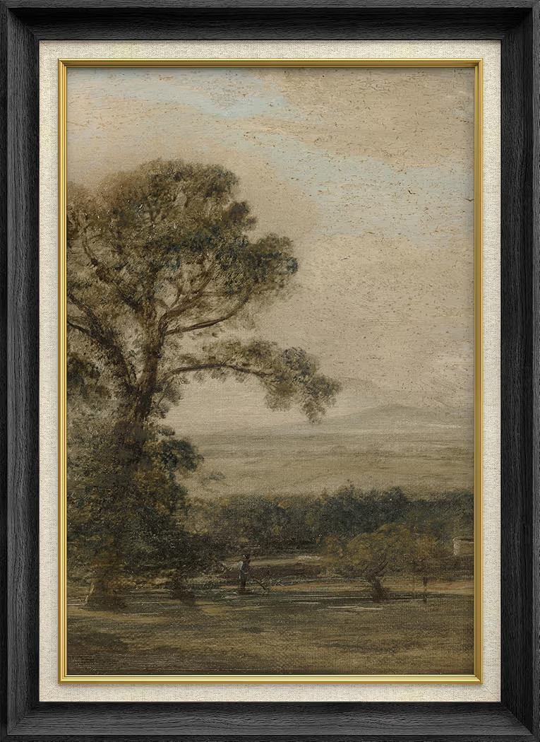 SIGNWIN Premium Frame Art Vintage Countryside Tree and Meadow Classic Landscape Illustrations Fin... | Amazon (US)