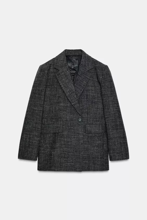 ZW COLLECTION STRAIGHT WOOL BLAZER | Zara Canada