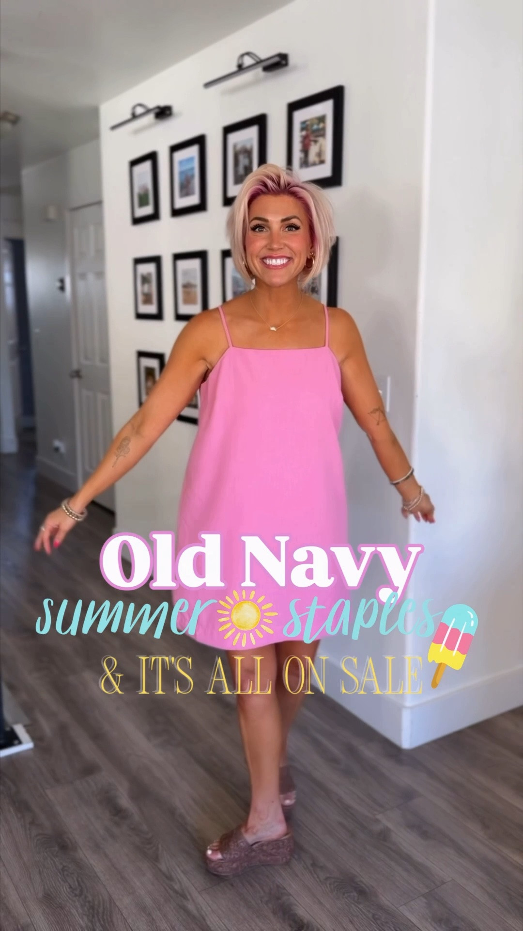 Old Navy is having one of their BEST sales to date! Up to 60% off almost everything PLUS an additional 20% off in cart!! Just a few of the looks I’ll be wearing - on repeat- this summer!! 

Sizing: I’m just shy of 5’4”, around 130lbs & normally wear a small/ medium.

Dresses: Small
Yellow shorts: Medium
White blouse: Medium
Boys Venice Beach tee: XL
Brown shorts: Medium
White Ciao Bella tank: Medium
Jorts: 4 Reg

#LTKmomlife #LTKSaleAlert #LTKOver40