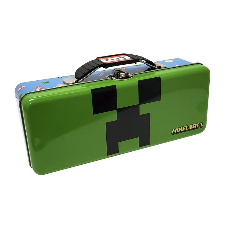Minecraft Green Storage Tool Box with Handle, Clasp and Lid, 1 Ct, Material Tin Plate Steel | Walmart (US)