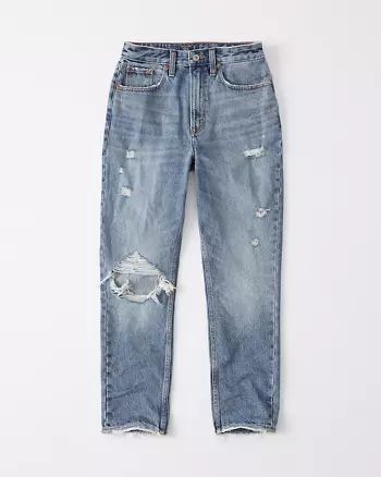Curve Love High Rise Mom Jeans | Abercrombie & Fitch US & UK