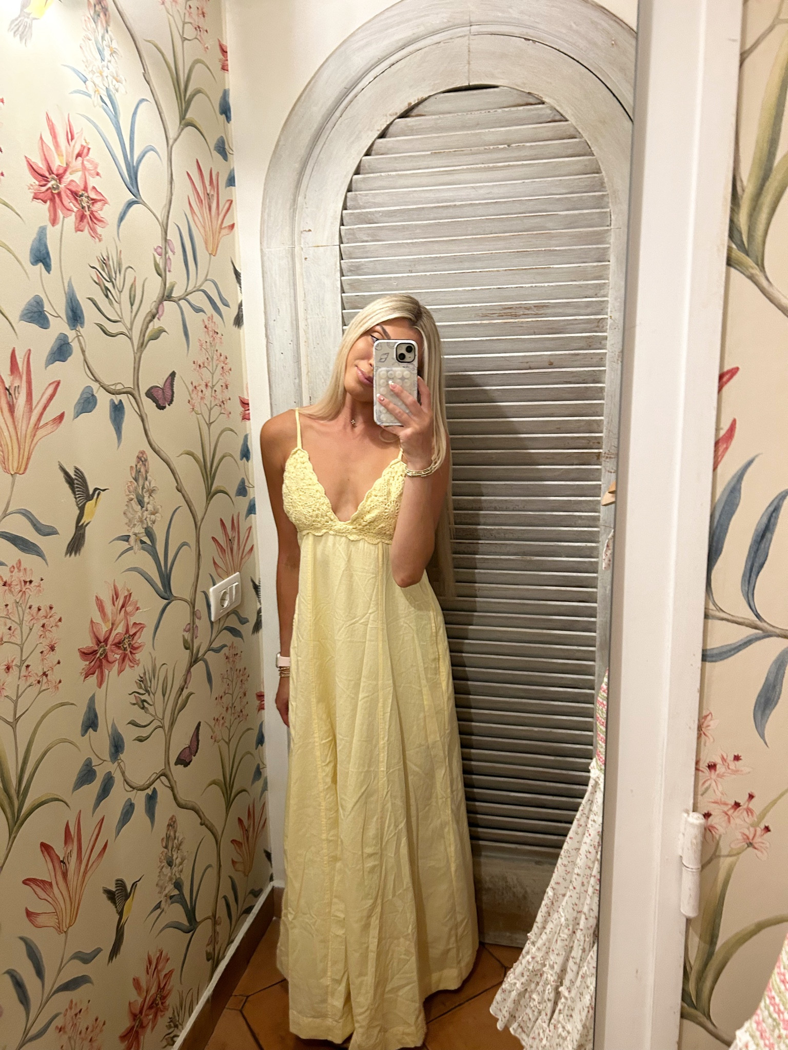 Free People maxi dress I wore in Italy on the Amalfi Coast!🩵✨🍋🌸 Absolutely loved this because it was lightweight and perfect for summer. Love the crochet top detailing and has a tie in the back you can adjust! I am 5’6 wearing a size XS!

#LTKSeasonal #LTKStyleTip #LTKTravel