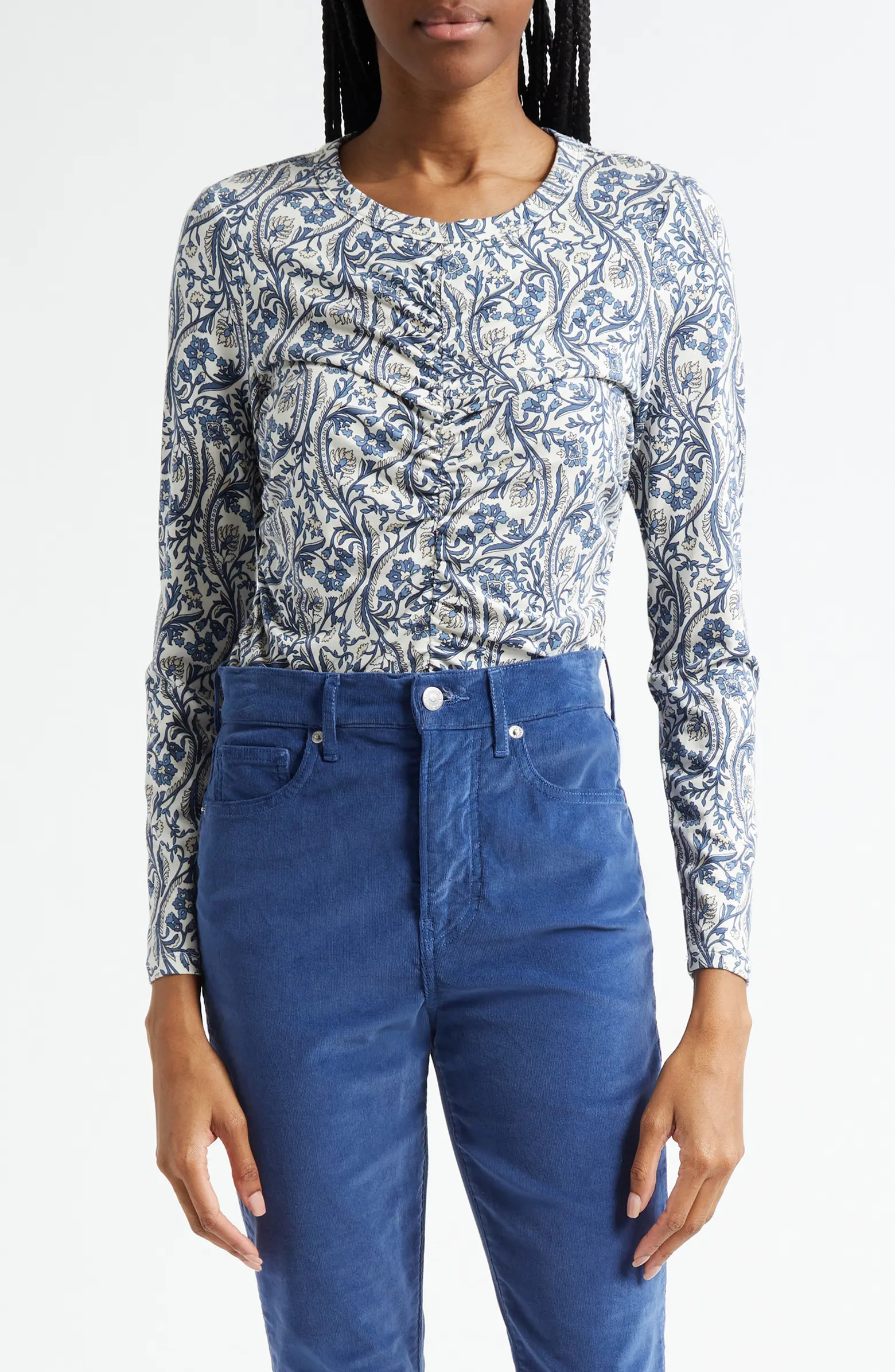 Veronica Beard Palma Floral Paisley Top | Nordstrom | Nordstrom
