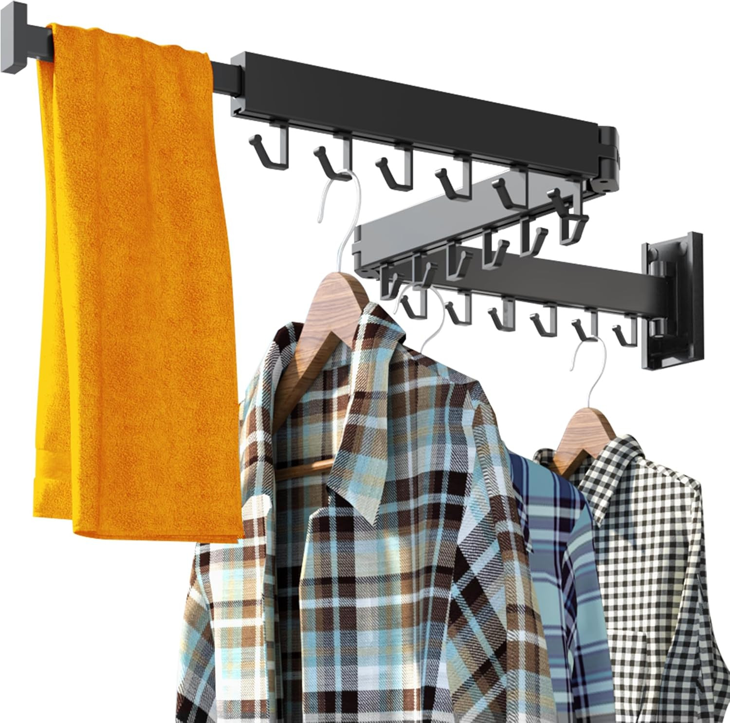 Clothes Drying Rack,Laundry Drying Rack,Wall Mounted Clothes Rack,Clothes Hanger Rack,Laundry Rac... | Amazon (CA)