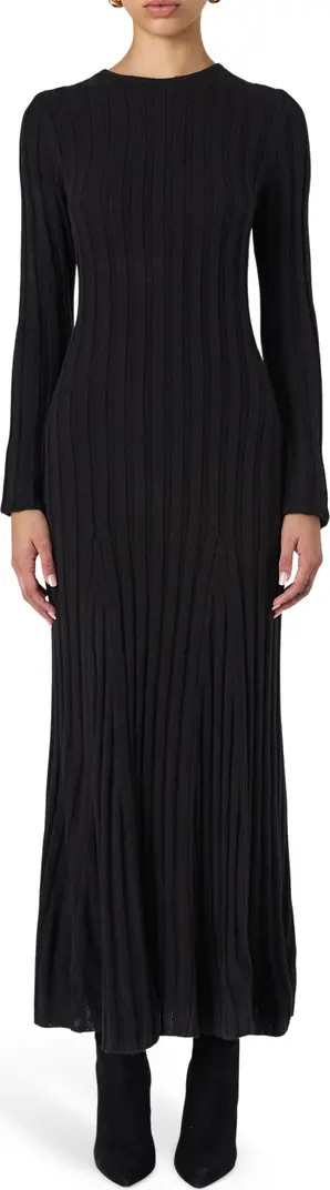 French Connection Long Sleeve Rib Maxi Sweater Dress | Nordstrom | Nordstrom