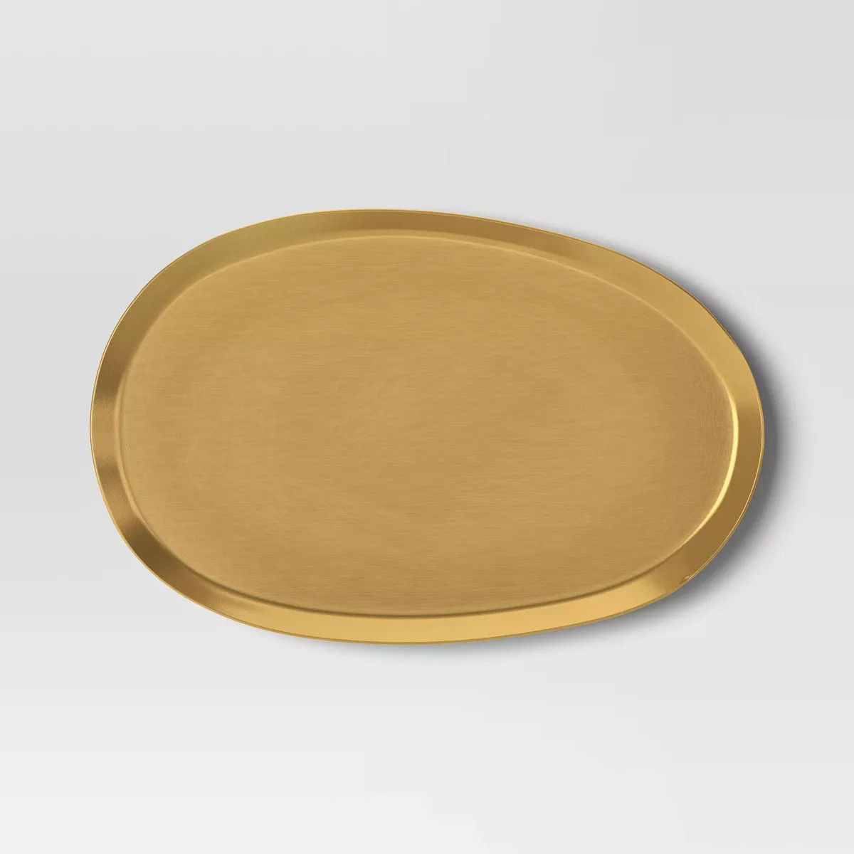Metal Oval Serve Platter Brass Finish - Threshold™ | Target