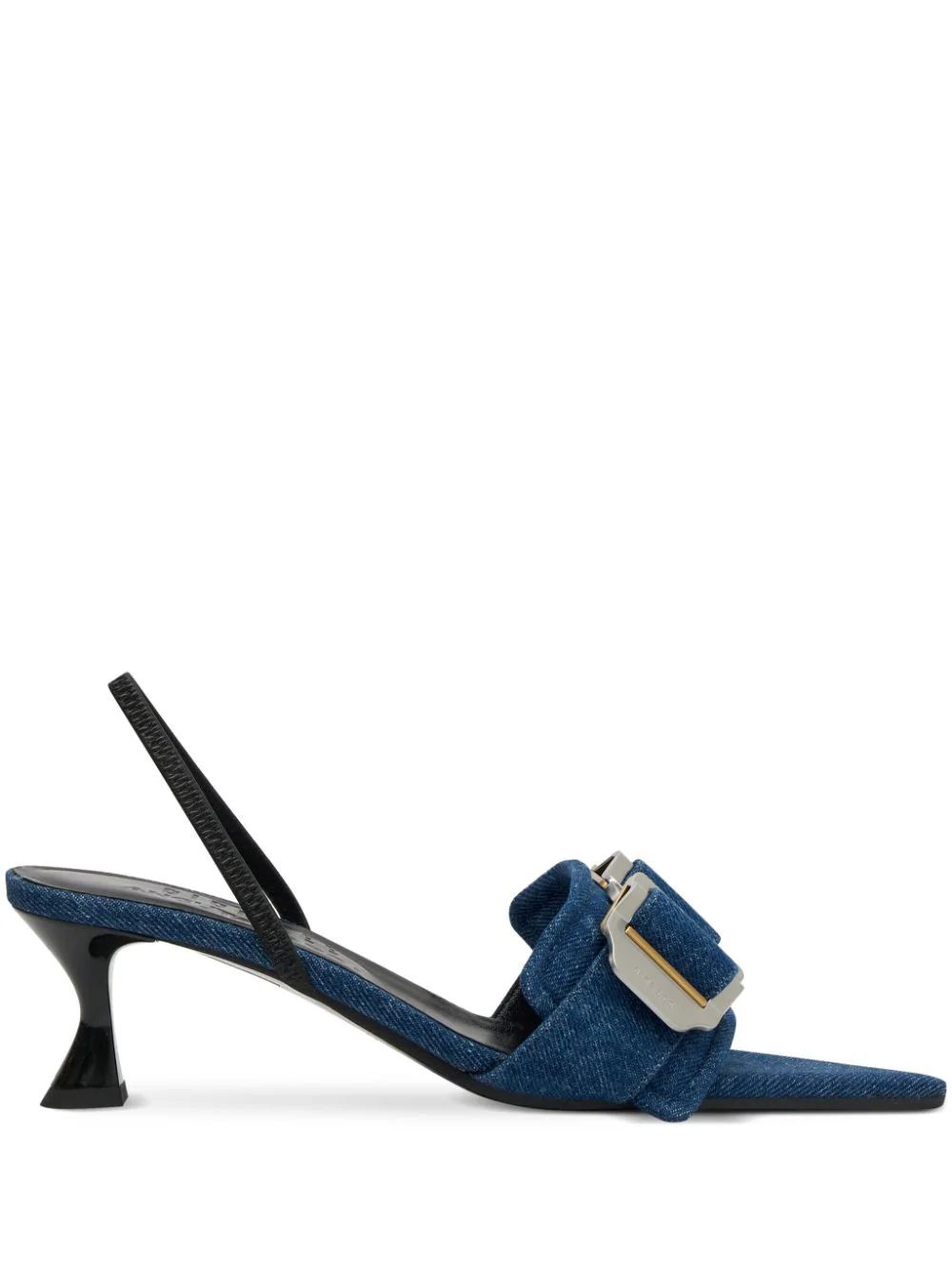 The DetailsDion Leex Ancuta Sarca slingback denim mules ImportedHighlightsindigo blue denim mixed... | Farfetch Global