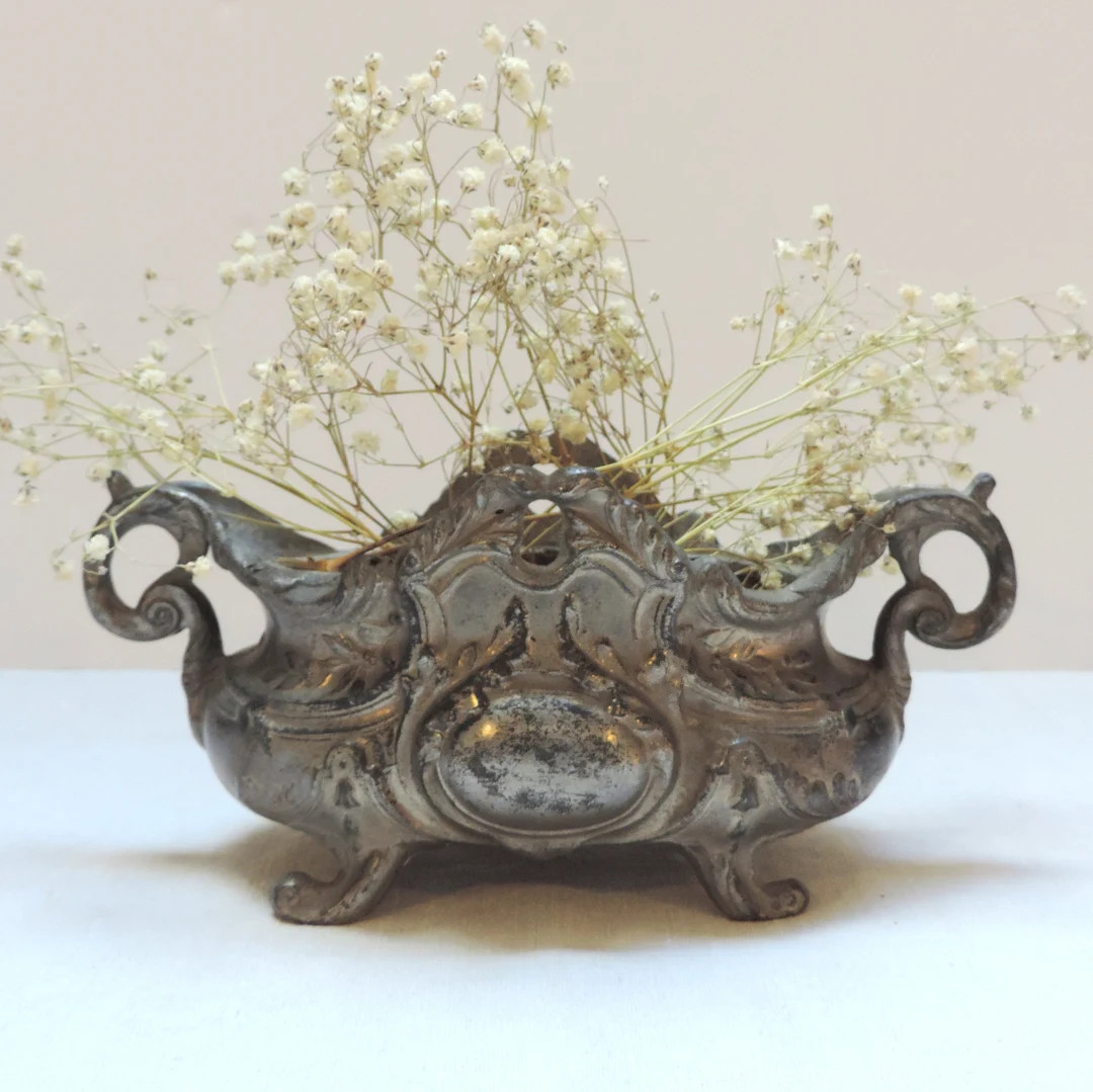 Antique French Planter, French Antique Jardiniere, Vintage Planter, Vintage Small Indoor Planter,... | Etsy (US)