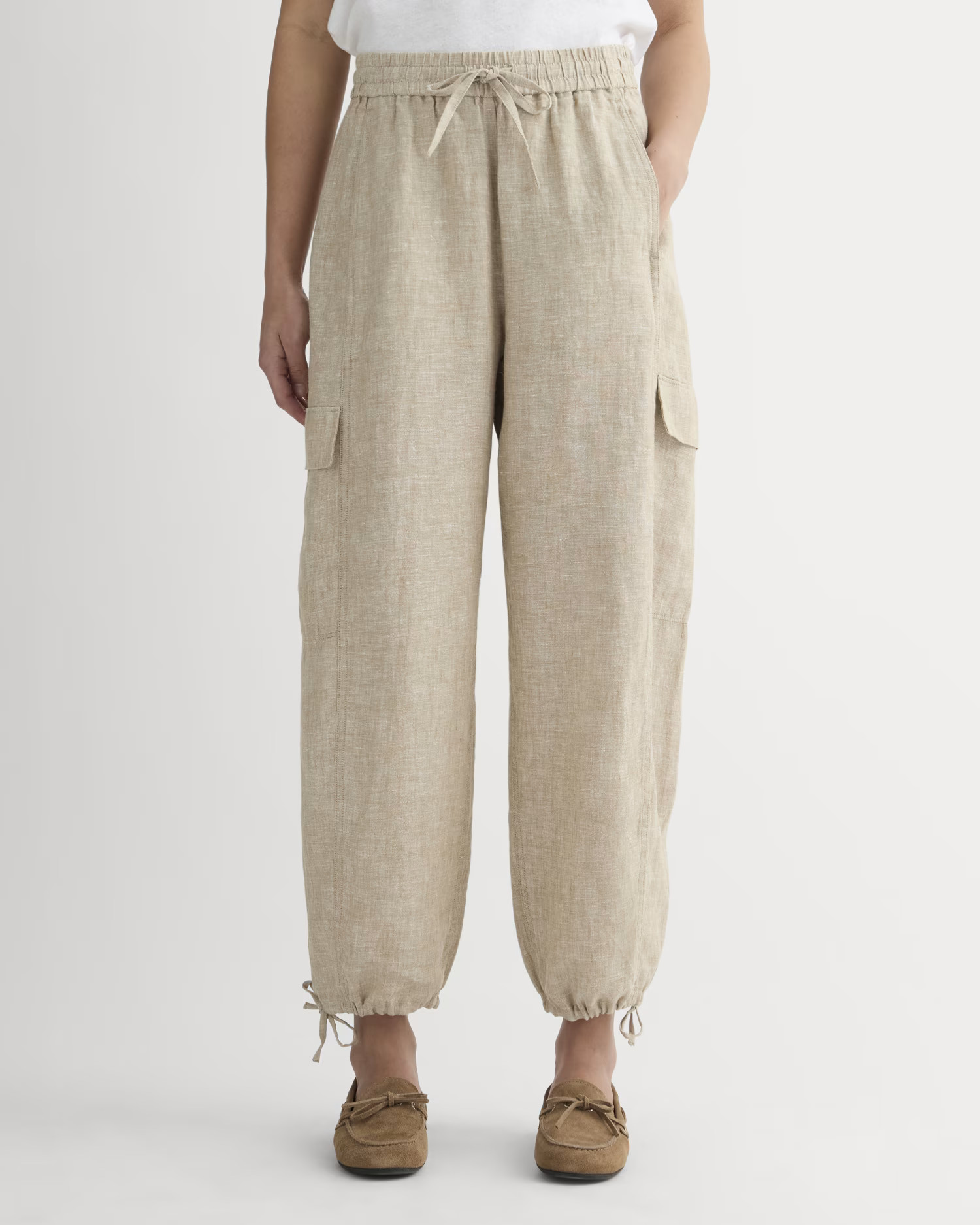 The Cargo Curve Pant in Linen | Everlane