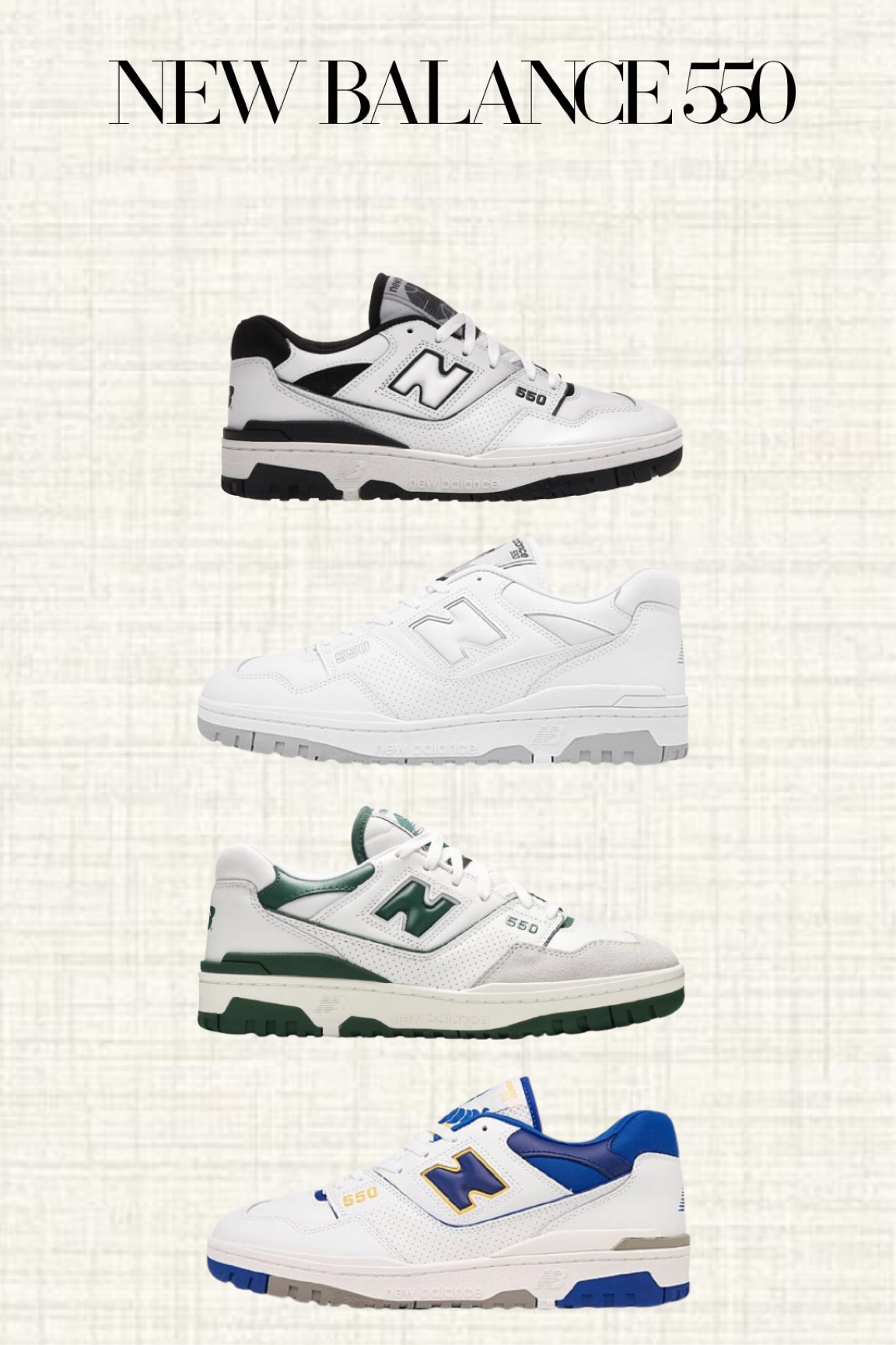 New balance 550 sneakers 

#LTKGiftGuide #LTKshoecrush #LTKstyletip