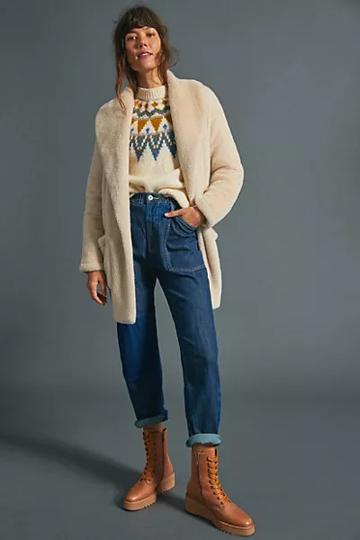 Sanctuary Elena Plush Shawl Jacket | Anthropologie (US)