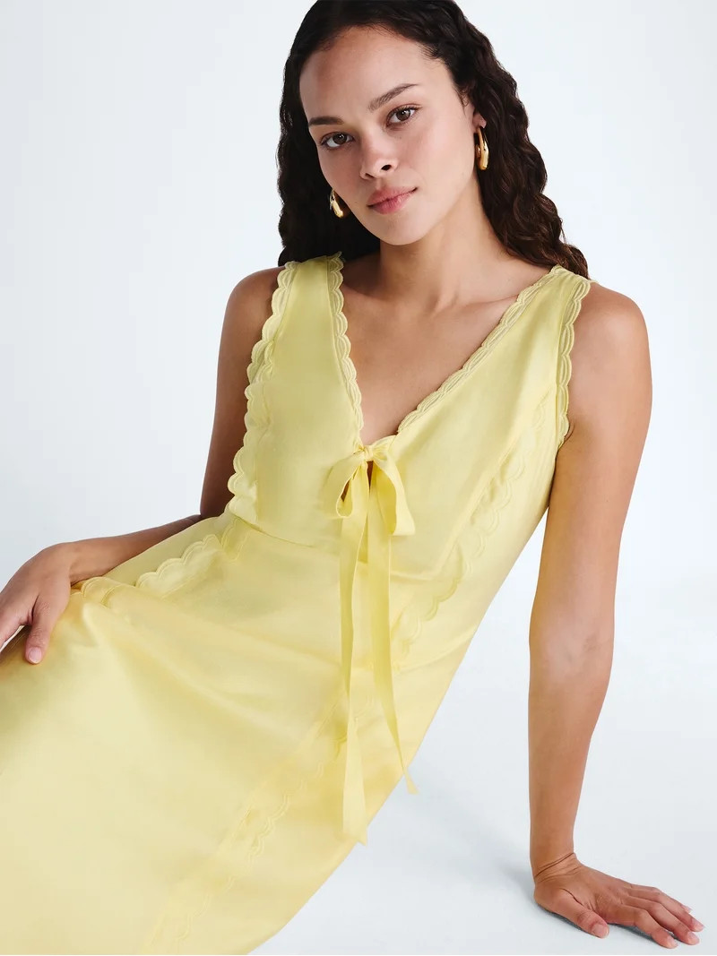 Scoop Women's and Women's Plus Maxi Keyhole Dress, Sizes 0-26W | Walmart (US)