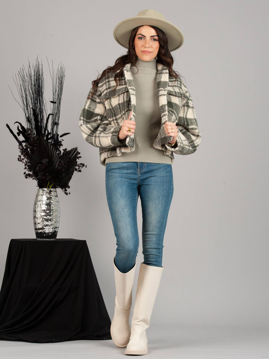 DAKOTA CROPPED JACKET-FOLSOM PLAID | LUCCA COUTURE