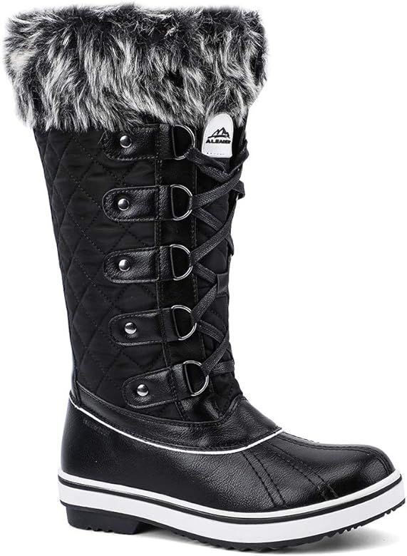 ALEADER Womens Cold Weather Winter Boots, Waterproof Snow Boots | Amazon (US)